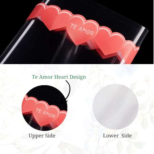 Image of Oasis - 20 Sheets Korean Style Waterproof Premium Bouquet Wrapping Sheet (58cm x 58cm, 60 Microns) | HeartBeat Border Design, Giftwrap for Flowers & DIY Gift Wrapping Paper For Valentines Day (Old Pink)