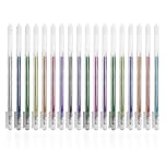 CYNOSURETECH 18-Piece Metallic Pen Glitter Pens, Glitter Gel Pens, Glitter Colored Pens, Highlighters, Markers and Drawing Pens for Adult Coloring and Kids Crafts