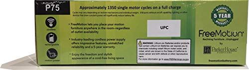 Freemotion P75 7500 Mah Battery Power Recliner Rechargeable Battery Pack thumb #6