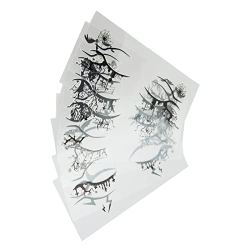 Adesivo de Delineador de Halloween, 8 Folhas Decalques de Delineador de Halloween que Economizam Tem