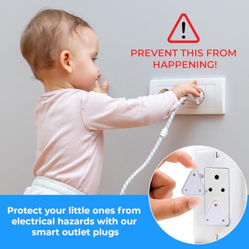 Image of Safe-O-Kid Room Safety Combo - 12-Piece Baby Proofing Kit with 1 Hinge Lock, 4 Ball Shaped Corner Guards, 5 Socket Covers, 1 Monkey Shaped Door Stopper &1 Nylon Lock