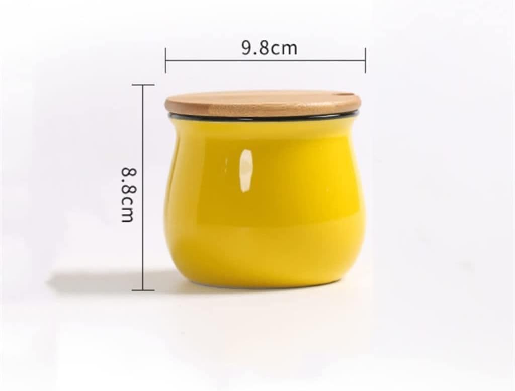Seasoning jar Ceramic Spice Shaker Home Spice Jar Salt and Pepper Shaker Kitchen Spice Jar (Color : E, Size