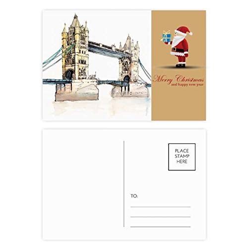 Cartes postales London Bridge et Père Noël Angleterre pour décorer votre intérieur ou écrire