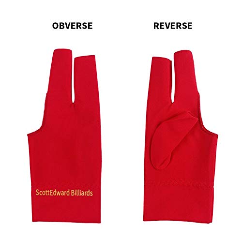 Scott Edward Billiard Gloves 10Pcs/Set 3 Finger Billiards Glove Pool Cue Gloves Spandex Lycra For Left Hand Right Hand, Men Women #TOP1