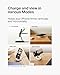 Belkin Convertible Magnetic Charging Stand 15W - MagSafe-Compatible Fast Qi2 Charger, iPhone Charger for Apple iPhone 16, 16 Plus, 16 Pro, 16 Pro Max, iPhone 15 & 14, Apple Airpods Pro, & More - White