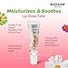 Blossom Lip Gloss Tubes, Watermelon Scented Thick Clear High Shine Moisturizing Flower Lip Gel with Nourishing Jojoba Seed Oil, Infused with Real Flowers, 0.3oz, Watermelon