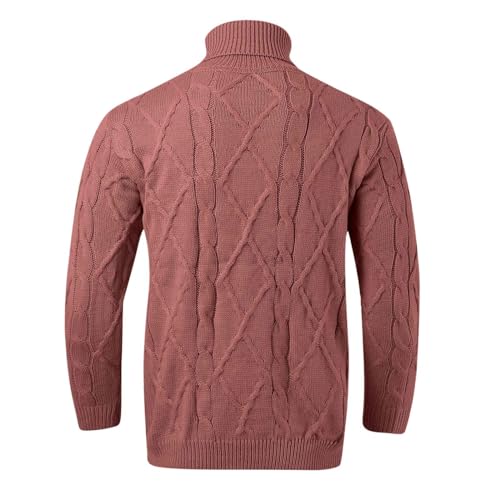 Men's Fashion Hoodies & Sweatshirts, Mens Sweater Turtleneck Cable Knit Pullover Sweater Casual Twist Textured Sweaters3