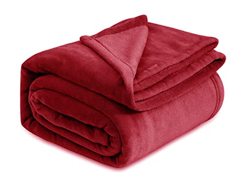 Image of VAS COLLECTIONS Premium Plush Summer Double Bed Dohar /AC Blanket | 300 GSM Reversible Lightweight Cozy Soft for Bed, Sofa, Couch, Travel & Camping| 220x230 cm - Maroon