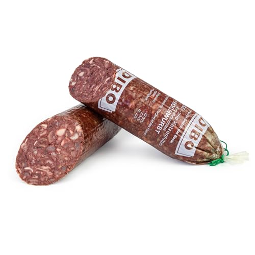 DIBO Kochwurst - Hundewurst Katzenwurst - Qualität Wurst für Hund und Katze - 1 Stück à 950g (Rot)