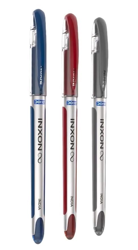 Image of DOMS INXON BALLPOINT PENS | LV INK TECHNOLOGY | 50 PCS - 38 BLUE, 8 BLACK, 4 RED.