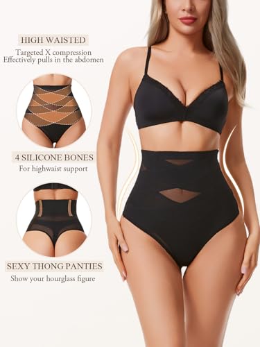 Thong Shapewear Tummy Control Underwear for Women High Waist Body Shaper Girdle Compression Shapewear Thong2