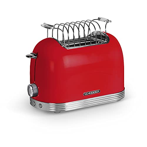 Schneider SCTO2R Toaster, 2 Scheiben, rot, Medium – Bild 3