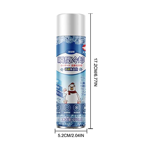 Spray frio rápido | Resfriamento Congelamento Spray de verão para carro - Refrigerante portátil para