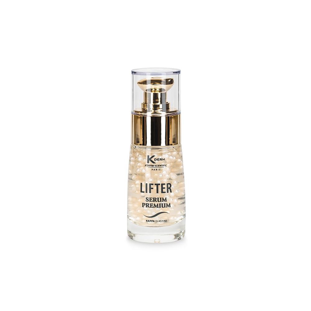 KDerm Lifter Sérum Premium - Soin Anti-Âge Ultra-Concentré à la Kappa-Elastine - Anti-rides, Anti-taches, Fermeté, Eclat - Fusion de perles actives - Made In France - 30 ml