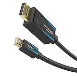 Una buena fijación: Gracias al bloqueo, el conector DisplayPort se sujeta bien en la clavija. Junto con los conectores bañados en oro, garantiza una transmisión de señal sin interferencias