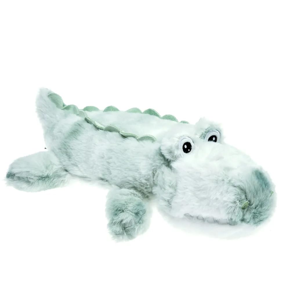 Pelucho - Bouillotte Peluche Crocodile 2025 - Bien-​Être, Chaleur et Douceur - Micro-​Ondable - Grains de Blé et Fleurs de Lavande - Fabriquée en France