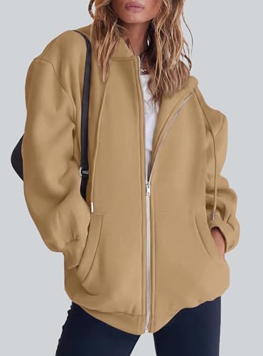Image of PRETTYGARDEN Women's 2026 Spring Zip Up Y2K Hoodies Casual Long Sleeve Sweatshirts Fall Winter Track Jackets with Pockets