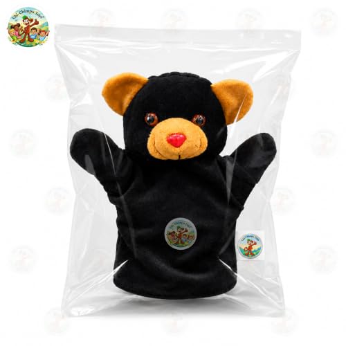 Image of Bear Puppet Soft Hand Puppet for Kids Role Play Storytelling Educational Toy