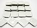 15x15mm 30 White Square Plate Dish Dollhouse Miniature Ceramic Kitchenware 12572