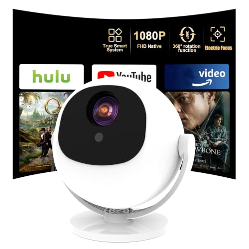 Image of 1080P Projector, 400 Lumens Brightness Indoor Outdoor Portable Projector, Cinema Quality Viewing for Home Entertainment