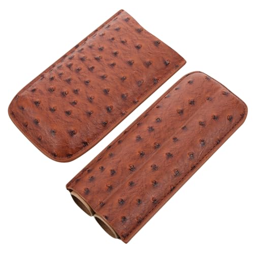 Estuche de cuero para joyas con soporte y funda de piel de diseño único