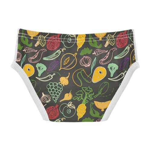 Colorful Line Drawings Fruits Toddler Boy's Underwear 2T 202c12212