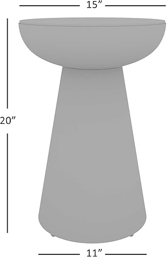 Miniatura 3 de Circularity - Mesa auxiliar redonda de lujo con pedestal de 15 pulgadas