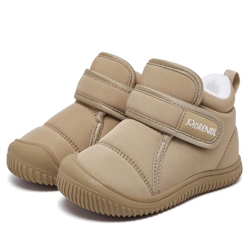 MORENDL Toddler Snow Boots Baby Booties Infant Winter Shoes First Walking Shoes4