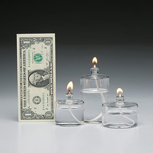 Firefly 5-Ounce Refillable Glass Liquid Candle - Votive Size Emergency Candles - Replacement For Liquid Paraffin Disposable Fuel Cells #TOP4