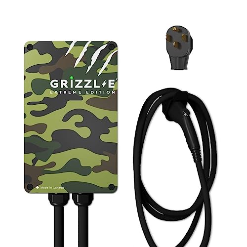Image of Grizzl-E Classic, Level 2 240V / 40A Electric Vehicle (EV) Charger, UL Certified, Metal Case Enclosure, Indoor /Outdoor Electric Car Fast Wall Charging Station, NEMA 14-50 Plug, Extreme Edition