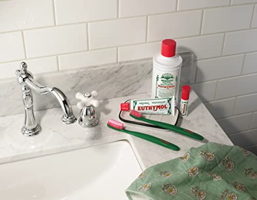 Euthymol] Regular Toothbrush, (4 Pack) Soft Bristle, Triple Curve Ergonomic Manual Toothbrush With Bristles For Deep, Full Cleaning, And Sensitive Gums And Teeth #TOP3