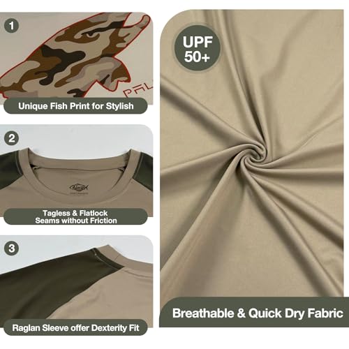 Palmyth Fishing Shirts for Men Long Sleeve Sun Protection UV UPF 50+ T-Shirts Performance Quick Dry3