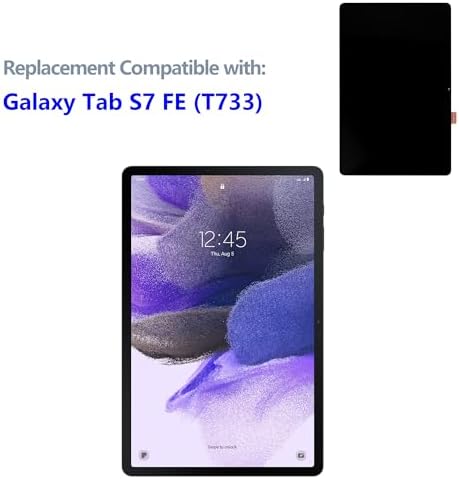 갤럭시 탭 S7 FE 터치 12.4인치 스크린 SM-T730 T733 T736 T738U T735 T737+ 디지타이저 어셈블리와 호환되는 새로운 LCD 디스플레이 업그레이드 수리 도구 키트 포함 — 사진 7