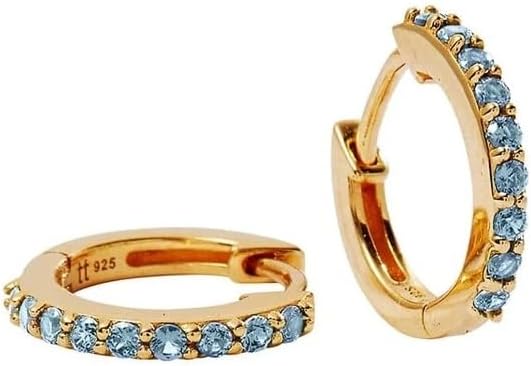 Birthstone Huggie Earrings