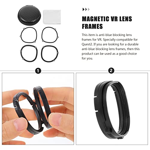 ibasenice Azul Bloqueio de Luz Óculos VR Lens Protetor Compatível Com Quest 2 Anti- Glare VR Lens Pr
