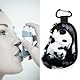 KOSTOO Asthma-Inhalator-Halter, Neopren, schützende tragbare Tragetasche, Reise-Inhalator, Mini-Hülle, Hülle für L-förmigen Inhalator, Inhalator nicht im Lieferumfang enthalten (Panda)