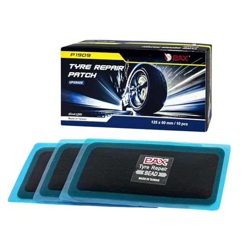 Image of PAX Upgraded Radial Tire Repair Patches 125x60mm (10 Pack), 2-Layer Super Strong Nylon Fabric Heavy-Duty Puncture Fix for Truck & Car (Rubber Cement Required)