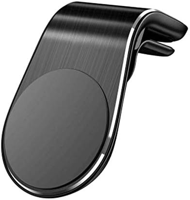 boomee Magnetic Car Air Vent Phone Holder Universal Cell Phone Bracket Stand for Car L Shape Magnetic Phone Holder in Car 360°Rotation Magnetic Car Mount (Black)