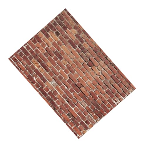 Fondo de pared de ladrillo rojo fotográfico tapiz decorativo OSALADI de estudio