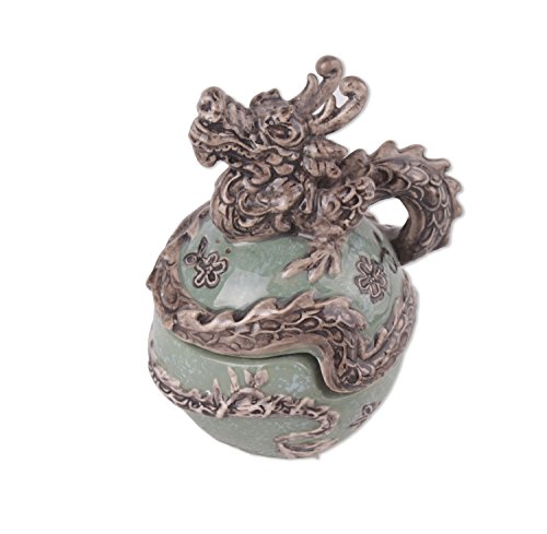 Blue Sky Ceramic Dragon Salt & Pepper Without Box, 4 x 3.5 x 5, Multi