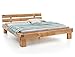 Produktbild expendio Balkenbett Tamme Wildeiche geölt Größe nach Wahl Massivholzbett Holzbett Doppelbett Ehebett Singlebett Bett Schlafzimmer, Liegefläche:180 x 200 cm