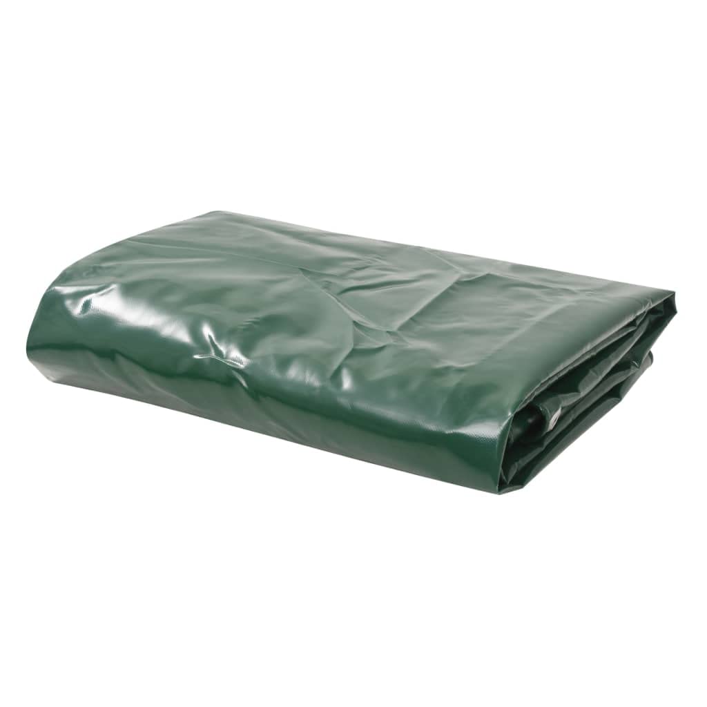 vidaXL Telone 650 g/m² 2x3 m Verde PVC Telo Protezione Copertura Protettiva