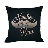 OPAKY Father's Day Linen Pillowcase Comfortable Sofa Cushion Set Home Decoration