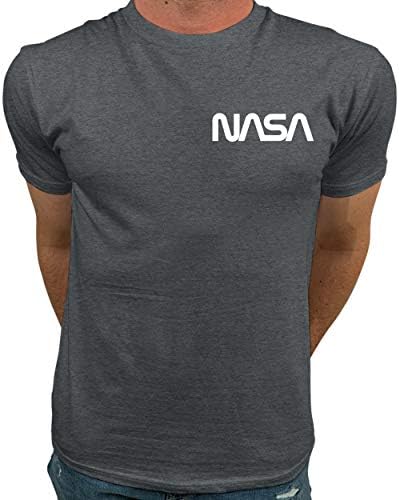 Market TrendzOfficial Logo NASA I Smaller Upper Left Chest Logo NASA T Shirts for Men