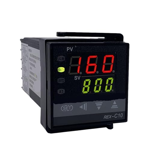 Controlador de temperatura REX-C10 con sensor de alta precisión y pantalla dual digital