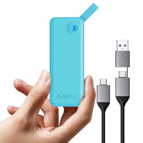 ORICO 512GB SSD Externo hasta 1050 MB/s, Disco Duro Externo SSD Portatil con Cable USB C y A 2 en 1, Compatible con iPhone 16 Pro MAX, Tableta, Computadora Portátil - B10PRO(Verde) - imagen 8