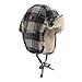 Polyester Checkered Fleece Lined Trapper Hat for Men Women Youth Offering Comfort and Fashion in Cold Weather Daily Earmuffs