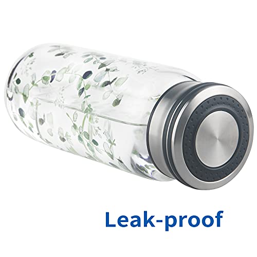 Cleesmil Borraccia in Vetro 1000 ml / 1 litro