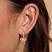 Riisamil Gold Earrings for Women Trendy, Dainty Bow Earrings for Women Cute Stud Earrings Simple Dangle Unique Earrings Gold Vintage Jewelry for Women Gifts Fashion Accessories