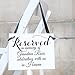 Personalized Wedding Memorial Sign to Honor Loved Ones | Ceremony Chair Banner To Save Seat Made in USA by Ritzy Rose (Custom Name Script)